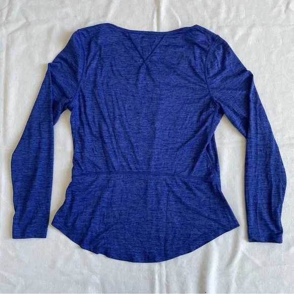 Layer 8 Quick Dry Athletic long sleeve top womens Medium M blue - Picture 4 of 4
